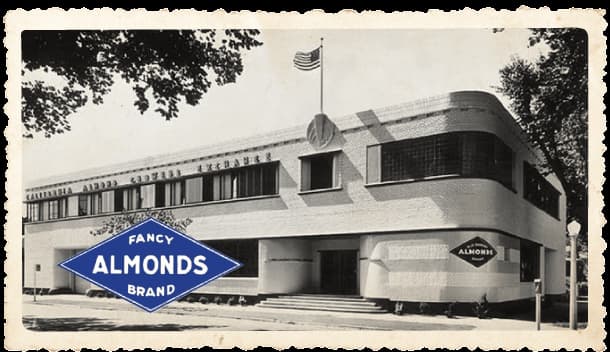 Black and white vintage photo of Blue Diamond's headquarters